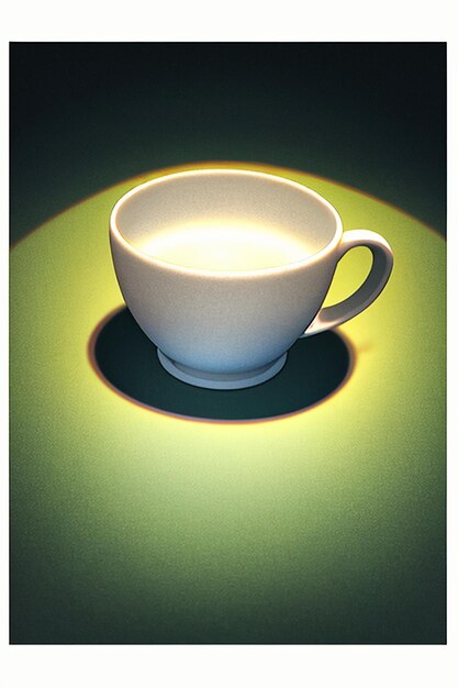 Foto coppa di vetro, tazza di caffè, tazza di tè, carta da parati, illustrazione di sfondo, pubblicità promozionale del prodotto