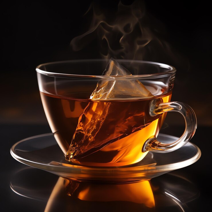 Photo a glass cup with a clear liquid and a clear glass with a clear liquid in it