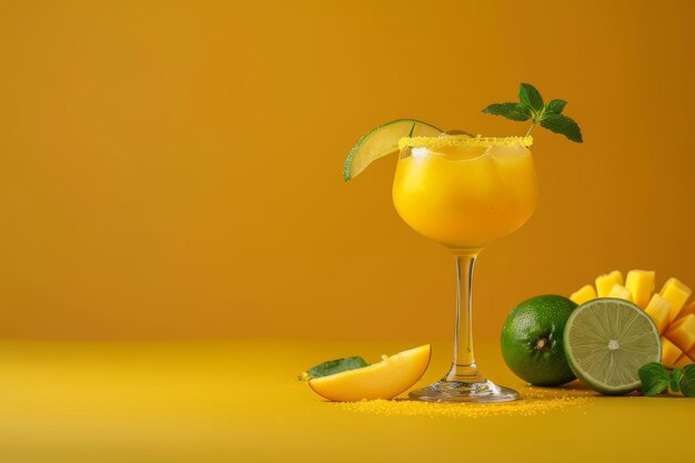 Glass of Drink With Sliced Fruit