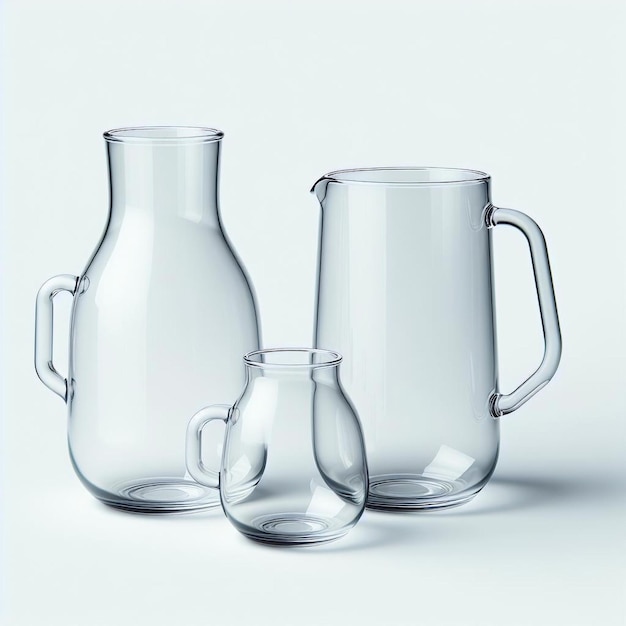 Glass drinkware set