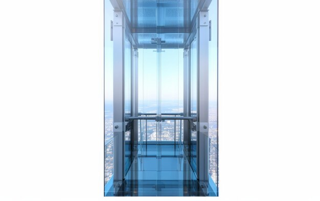 Photo glass elevator with panoramic views