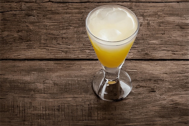 A glass of fresh lemon juice on a colorful background A Refreshing Summer