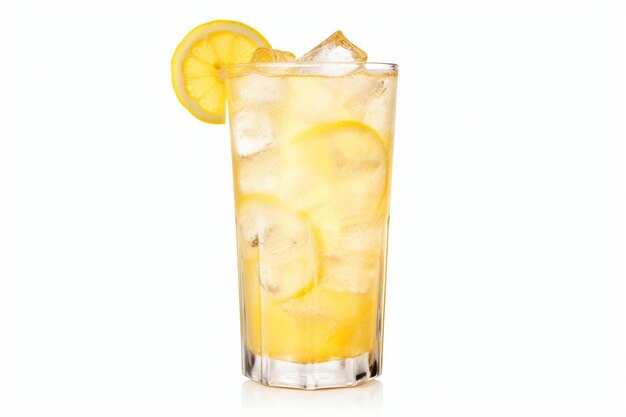 Photo glass of fresh lemonade