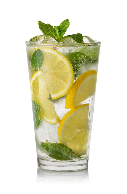 glass of fresh lemonade