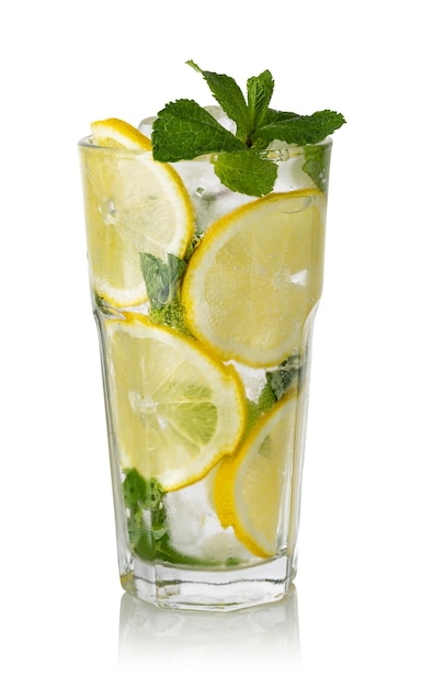 glass of fresh lemonade