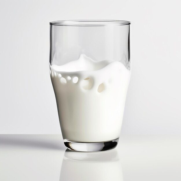 A glass of fresh milk