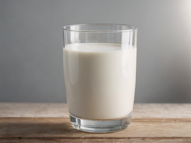 Glass of fresh milk