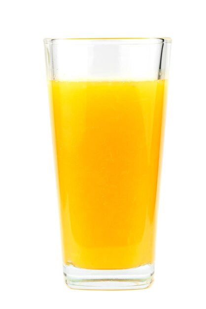 The glass of fresh orange juice