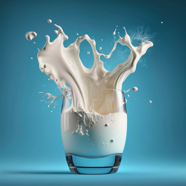 a glass full of milk