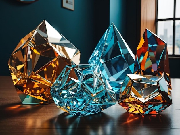 ガラスの動物を上回るガラスの幾何学的な驚異