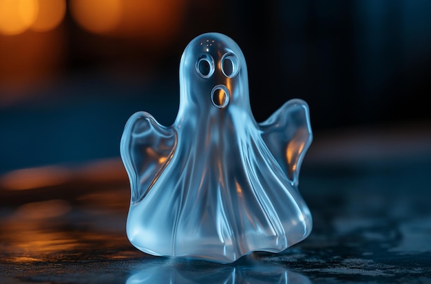 Foto figurina di fantasma di vetro