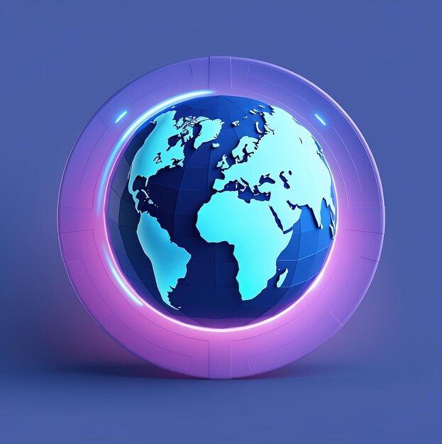 Photo a glass globe with the world on it