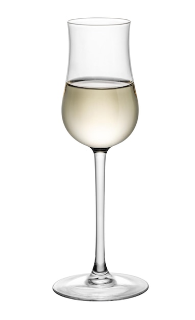 Glass of grappa alcohol drink