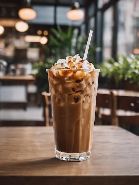 Glass of iced coffee