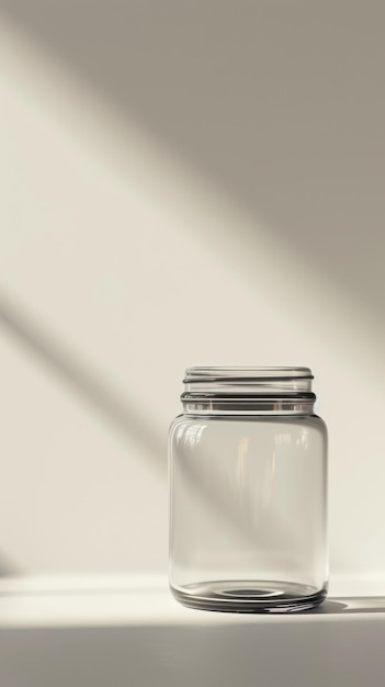 Glass Jar on Table