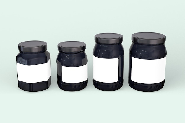 Glass Jars Set