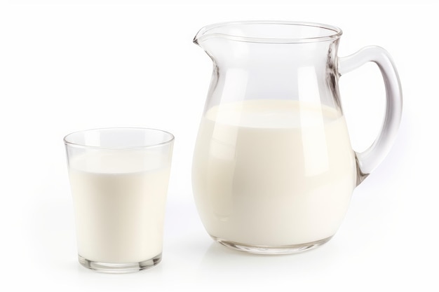 Glass jug milk food Drink organic Generate Ai