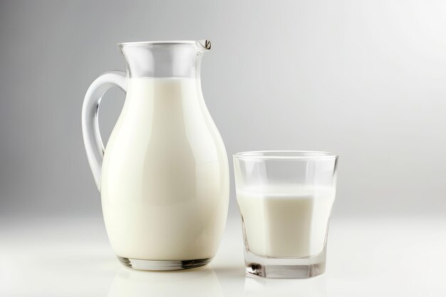 유리 용기 우유 단백질 유제품 칼슘 Ai 생성