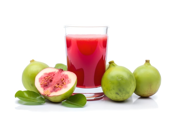 A glass of juice with figs and a glass of juice.