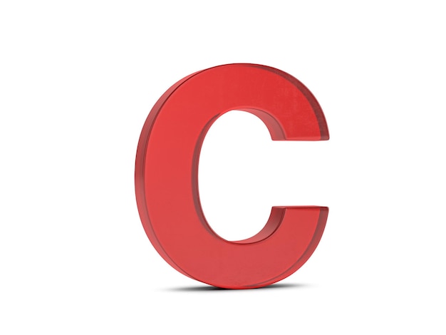 Стеклянная буква C