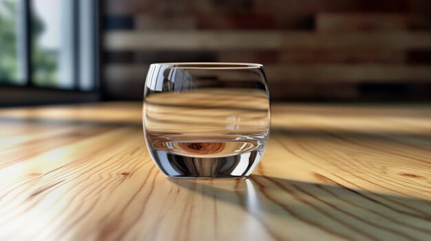 glass on a light