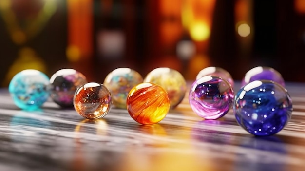 glass marbles balls bubble