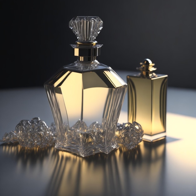 Glass material Perfume HD 11 Light and shadow Rendering Product rendering