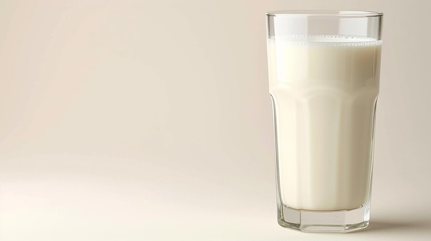 glass of milk isolated on white blank background