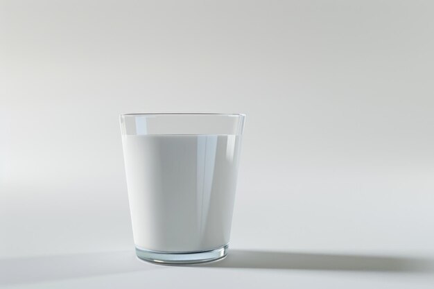 색 위에 분리 된 우유 한 잔 색에 분리된 우유 한 한 잔