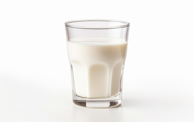 A Glass of Milk on a Table