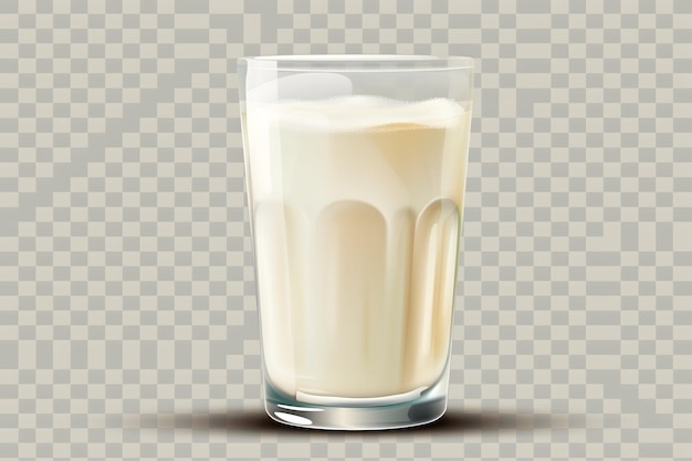 白い物質が入ったコップ一杯の牛乳