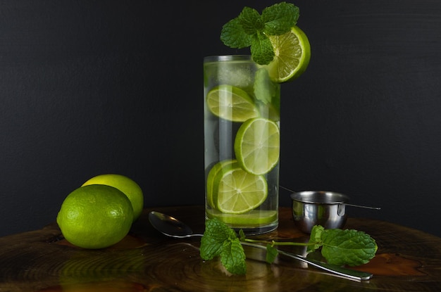 Glass of Mojito cocktail