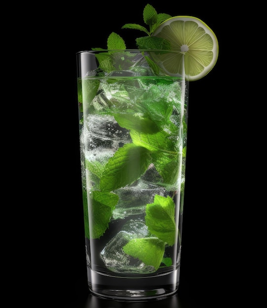 Glass of mojito cocktail