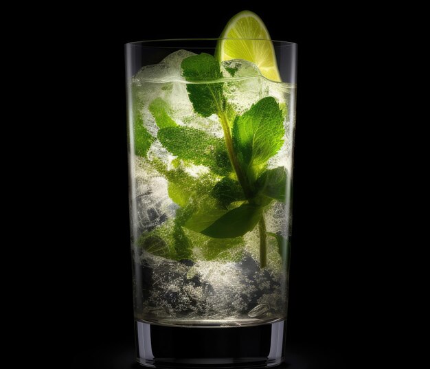 Glass of mojito cocktail