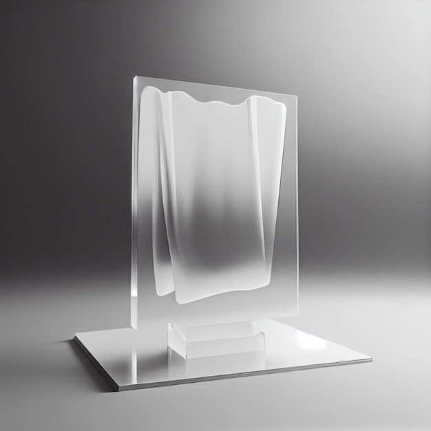 Glass mophism Mockup wit transparent