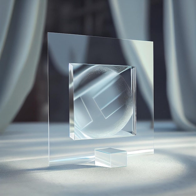 Glass mophism Mockup wit transparent