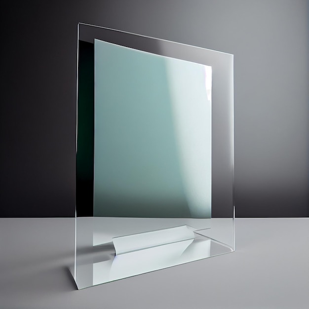 Glass mophism Mockup wit transparent