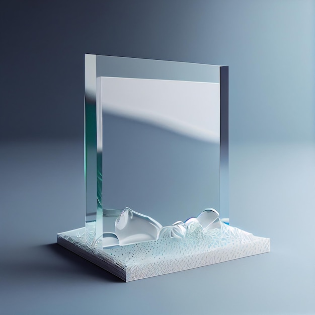 Glass mophism Mockup wit transparent