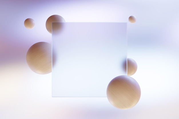 Photo glass morphism abstract dreamy background