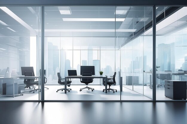 Glass office background for your text business concept