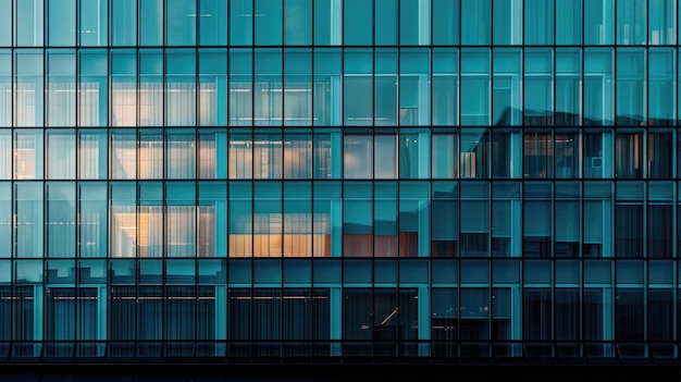 Glass office building Generative AI