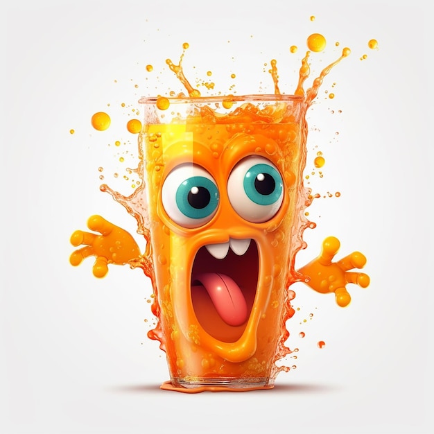 Baixe Happy Orange Star on Blue Slushy - Imagem Divertida e