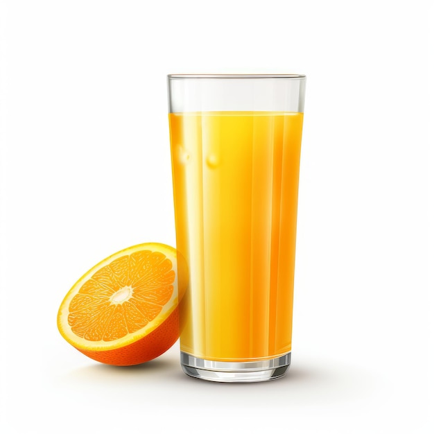 Glass of orange juice