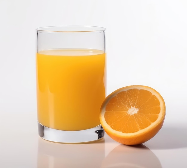 Glass of orange juice