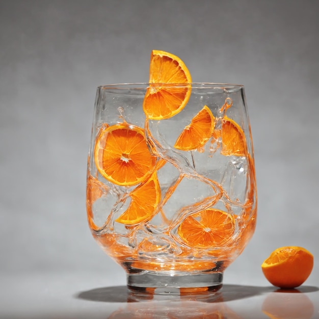 Photo glass orange