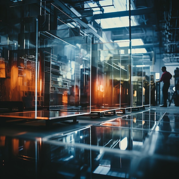 Glass Panes in a Glazier Workshop