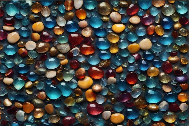 Glass Pebbles Stone Background Glass Pebbles Stone Wallpaper Stone Background Pebble Stones AI Generative