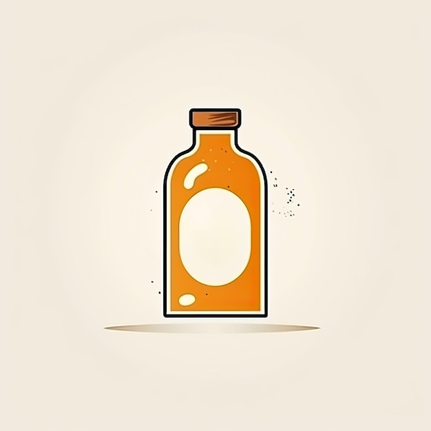 Glass pharmacy or cosmetics bottle Illustration