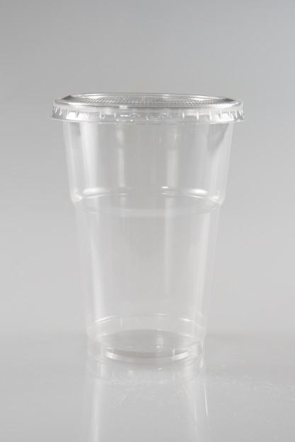 A glass of plastic for take-out food truck