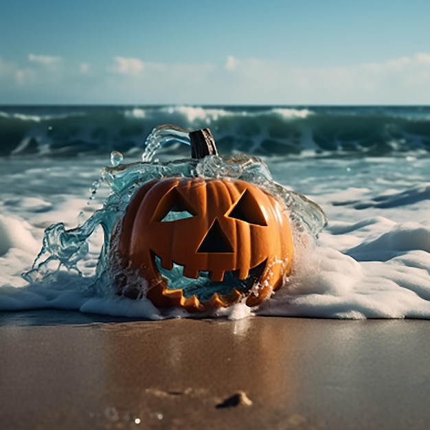 Glass pumpkin